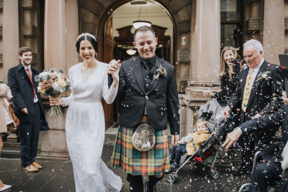 Glasgow intimate wedding