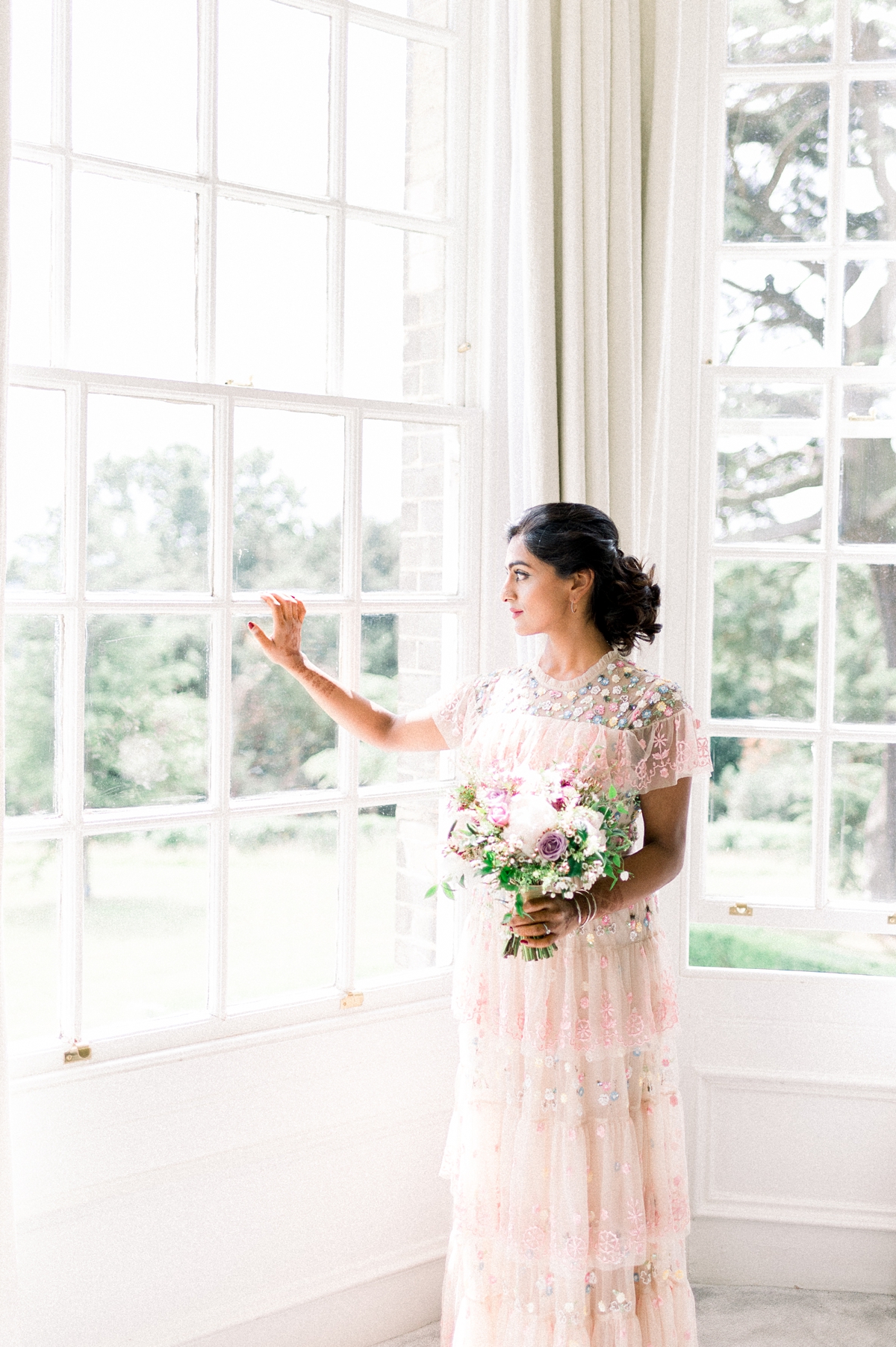 Needle Thread dress multicultural Hedsor House wedding 38