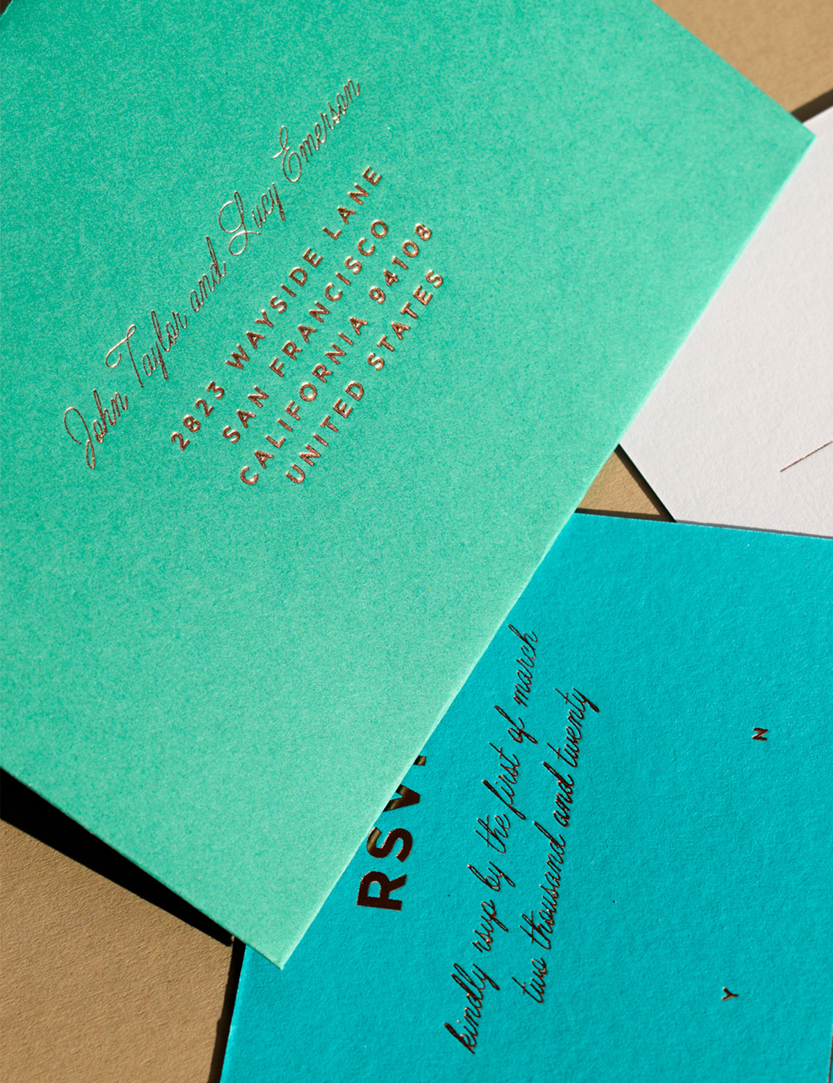 Nicety Studio modern contemporary typographic wedding stationery 14