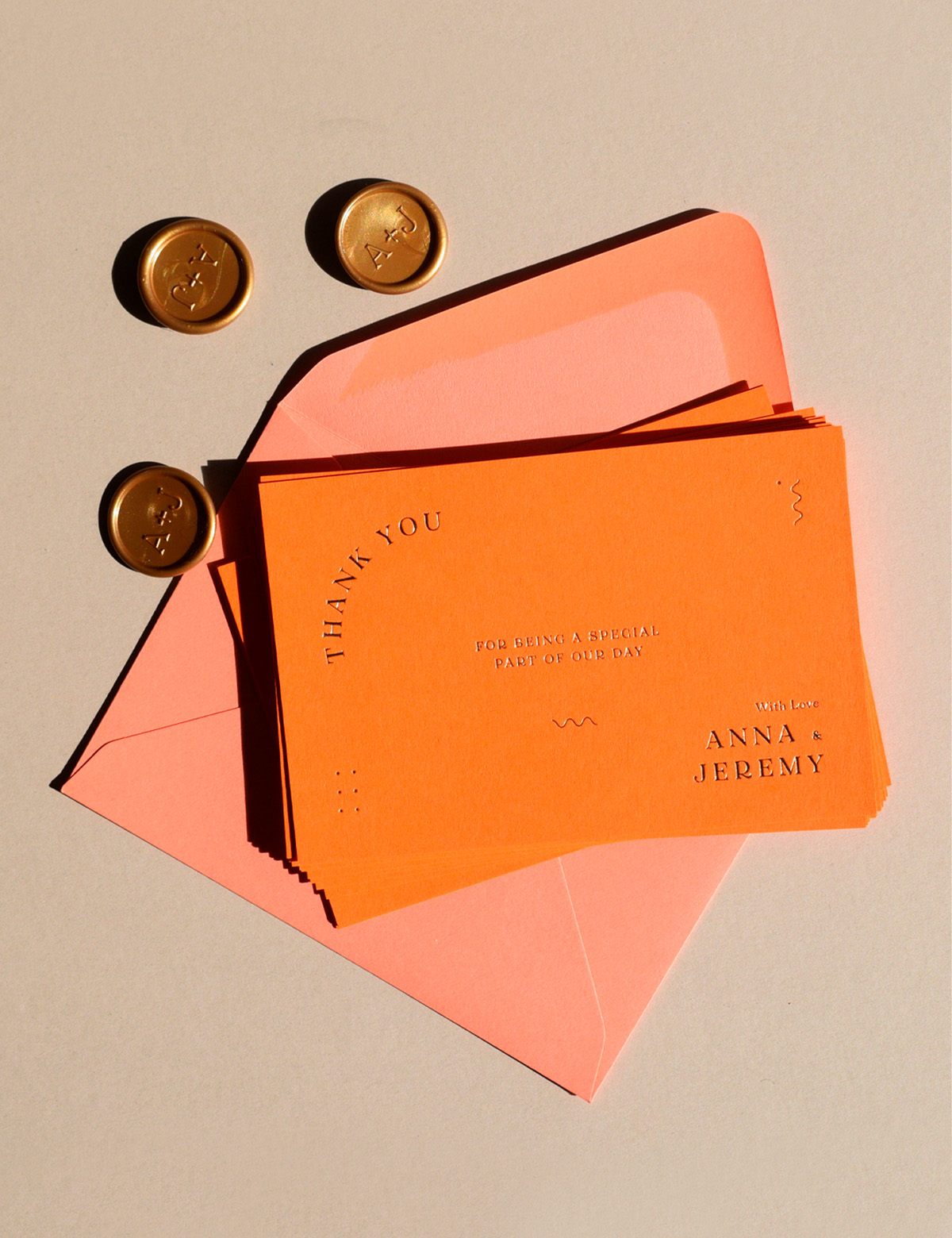 Nicety Studio modern contemporary typographic wedding stationery 2