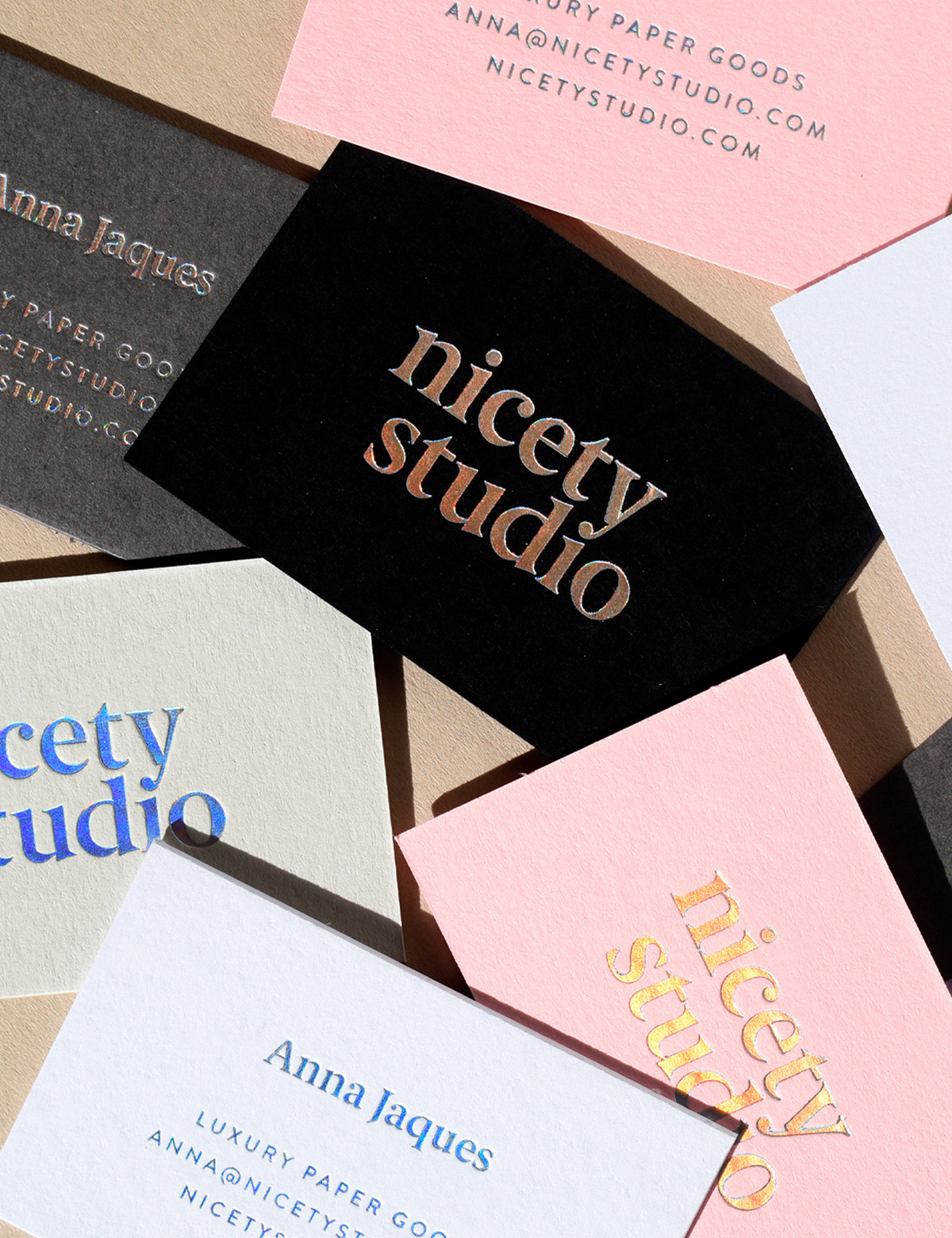 Nicety Studio modern contemporary typographic wedding stationery 7