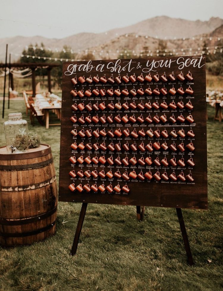 Raise A Glass 1 wedding table seating plan ideas