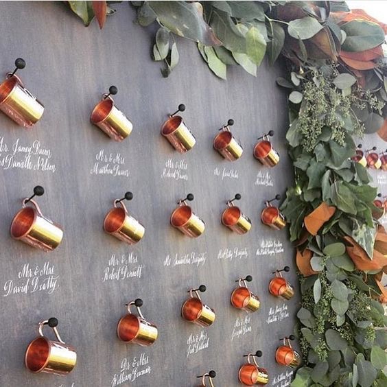 Raise A Glass 2 wedding table seating plan ideas