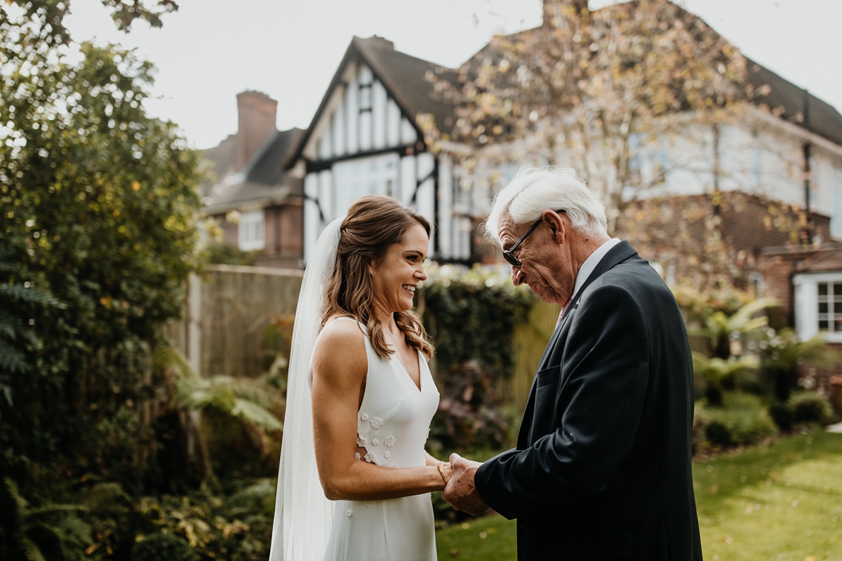 Sexy Rime Arodaky dress Autumn Wedding at Hampton Court House 15