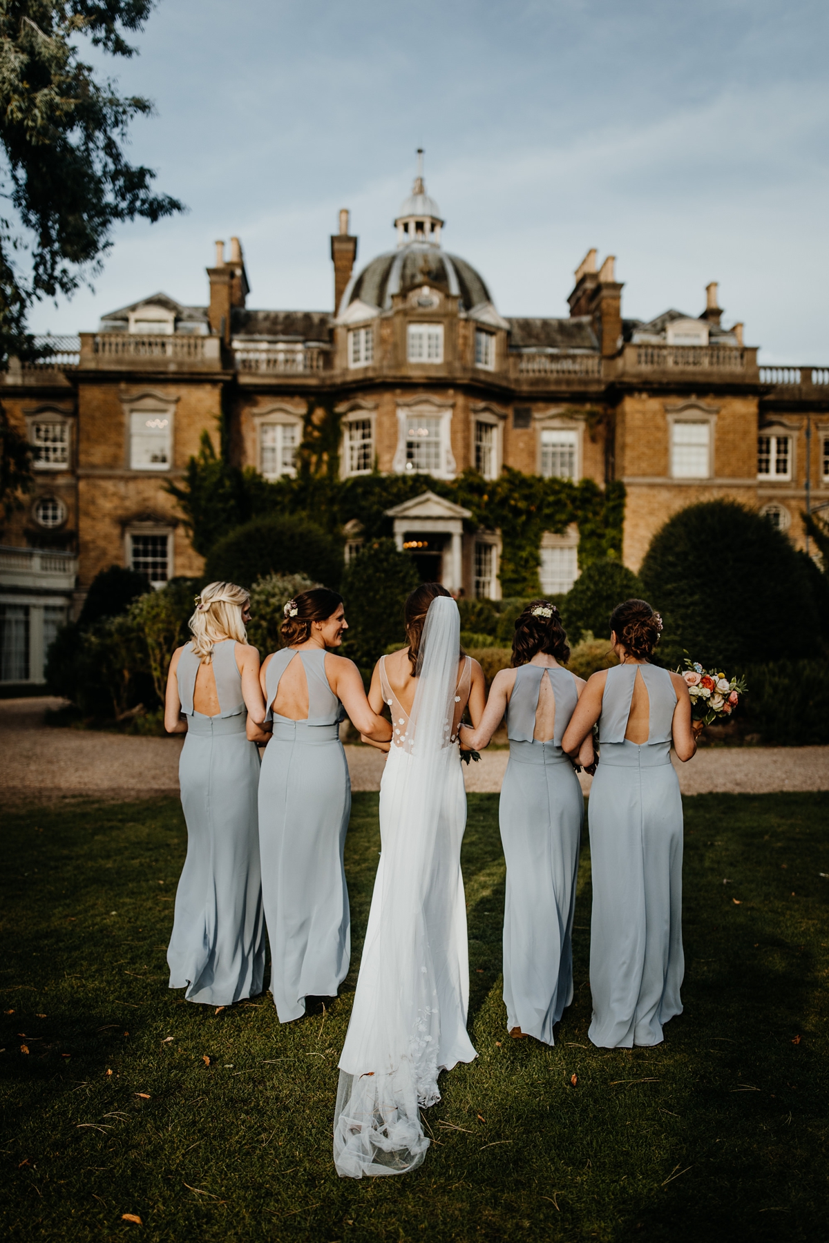 Sexy Rime Arodaky dress Autumn Wedding at Hampton Court House 47