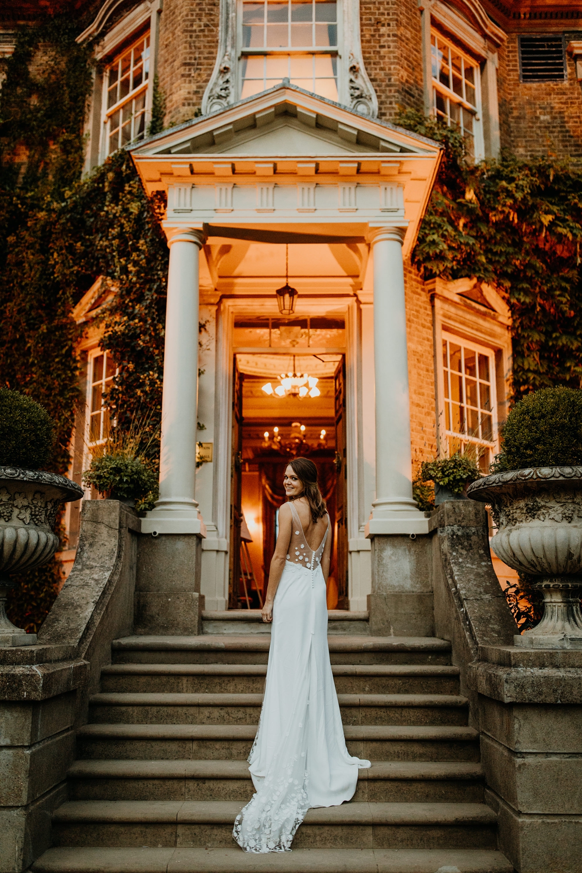 Sexy Rime Arodaky dress Autumn Wedding at Hampton Court House 60