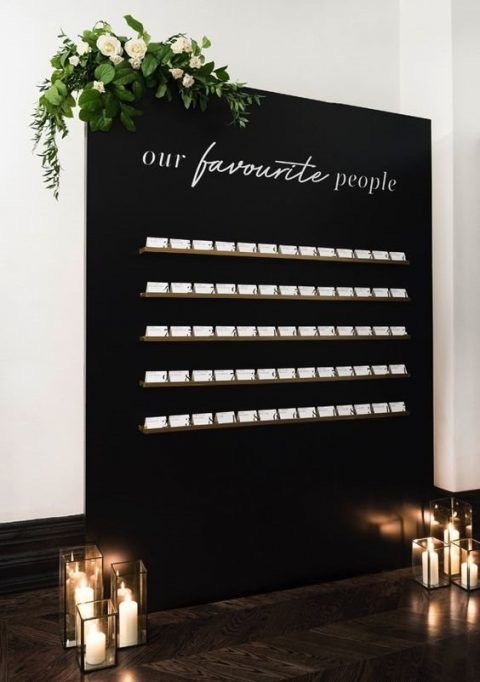 Simple Modern Chic 2 wedding table seating plan ideas