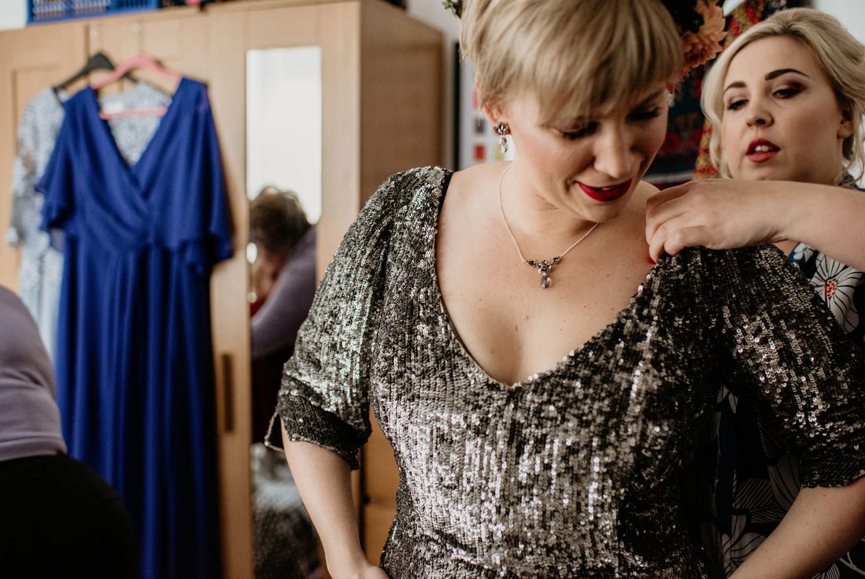 17 Rowan Joy sequin dress Art Deco Humanist City Wedding Edinburgh
