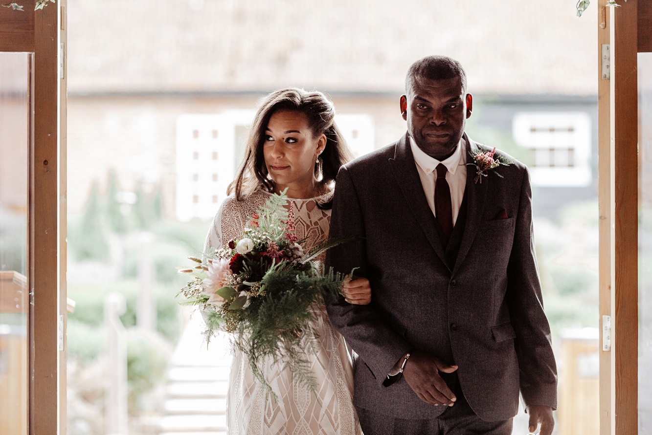 18 Grace Loves Lace bride Autumn Barn Wedding
