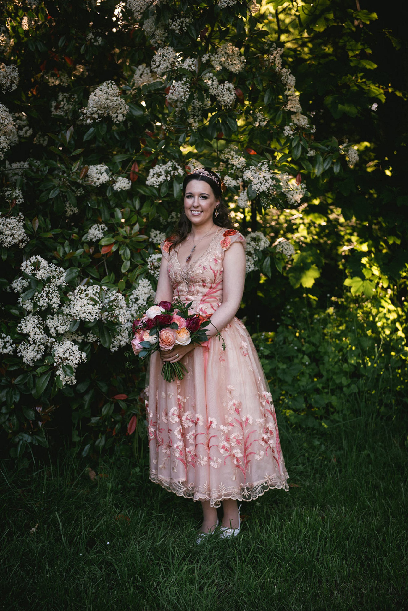 21.Pink romantic Joanne Fleming wedding dress