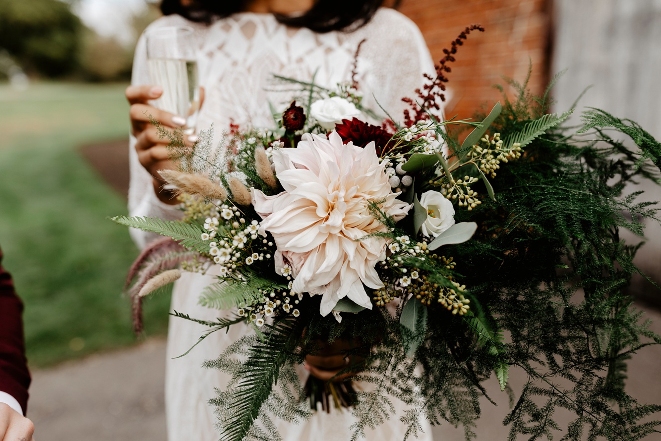 23 Grace Loves Lace bride Autumn Barn Wedding