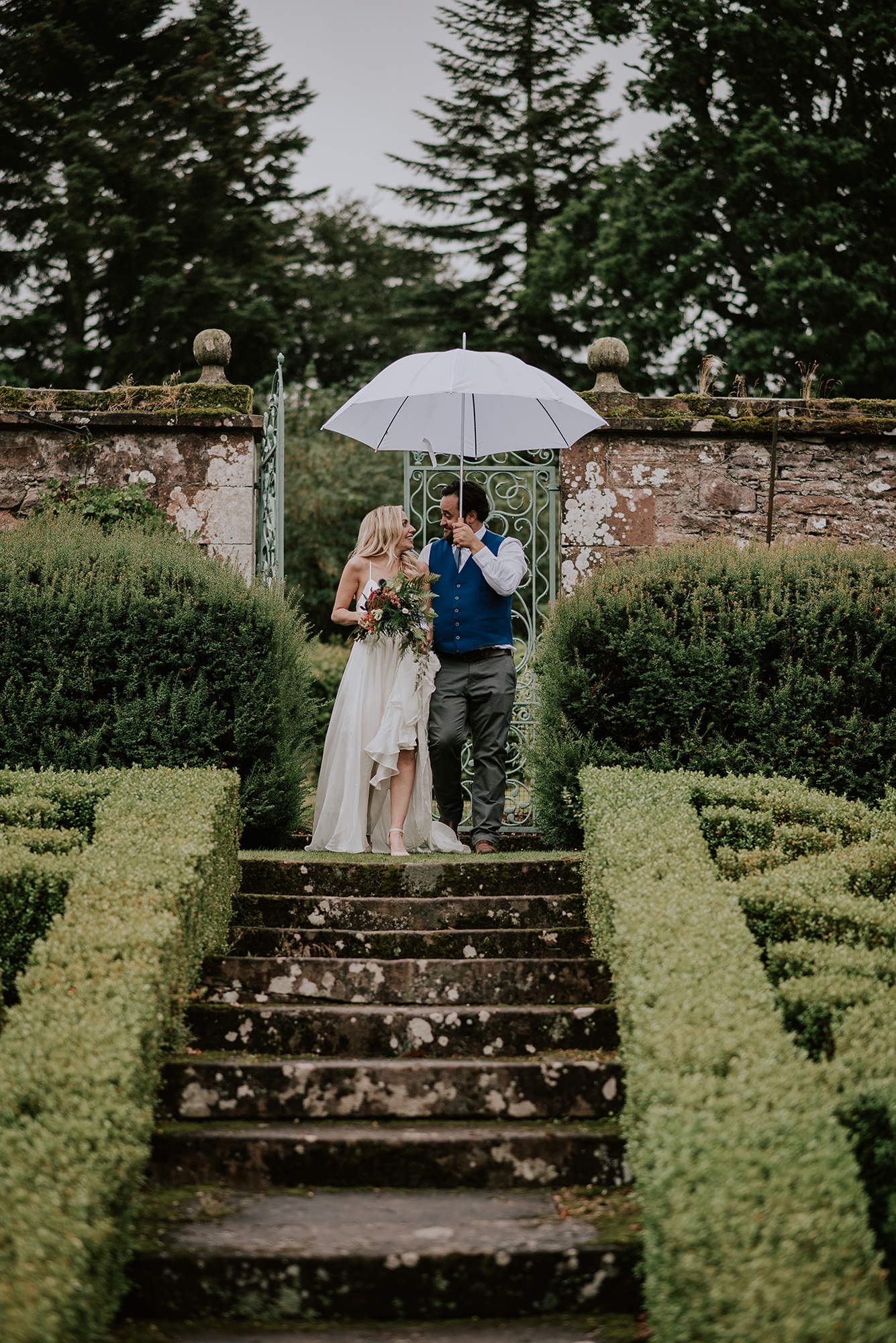 27 BHLDN dress natural botanical castle wedding Scotland