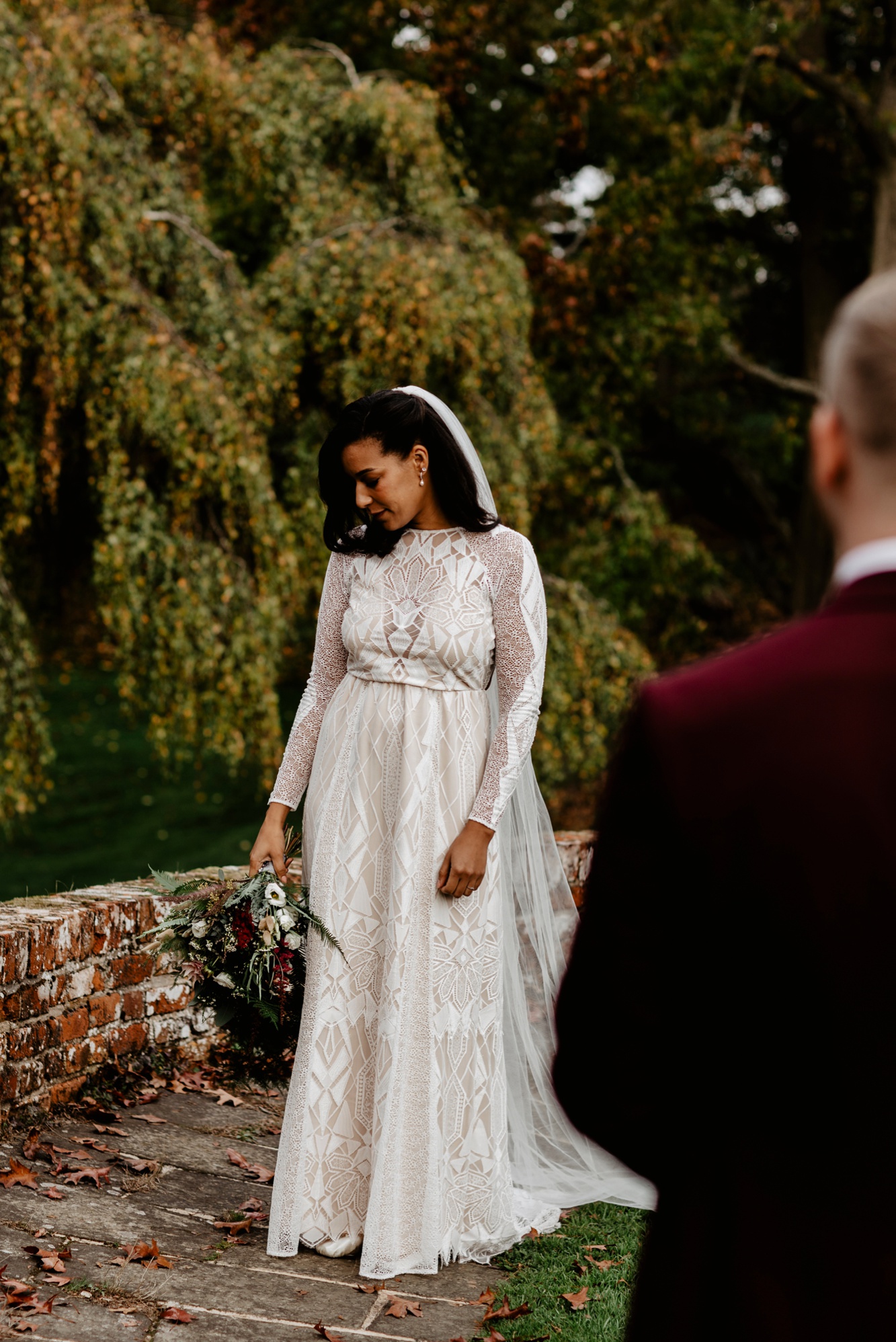 29 Grace Loves Lace bride Autumn Barn Wedding