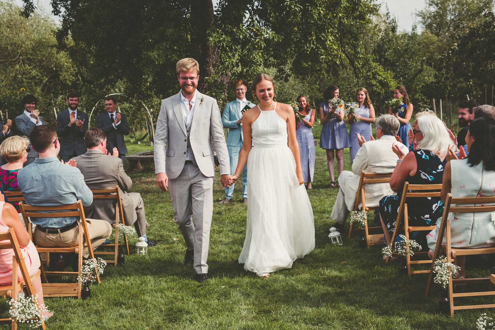 29 Silent disco sunflowers September yurt wedding