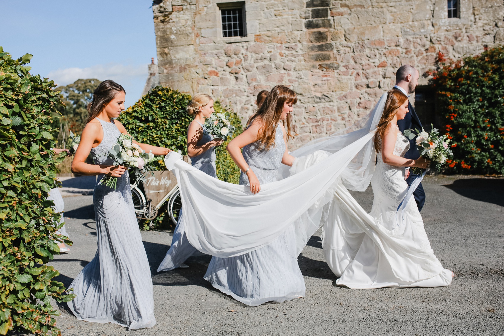 29 St Patrick dress Askham Hall wedding Lake District