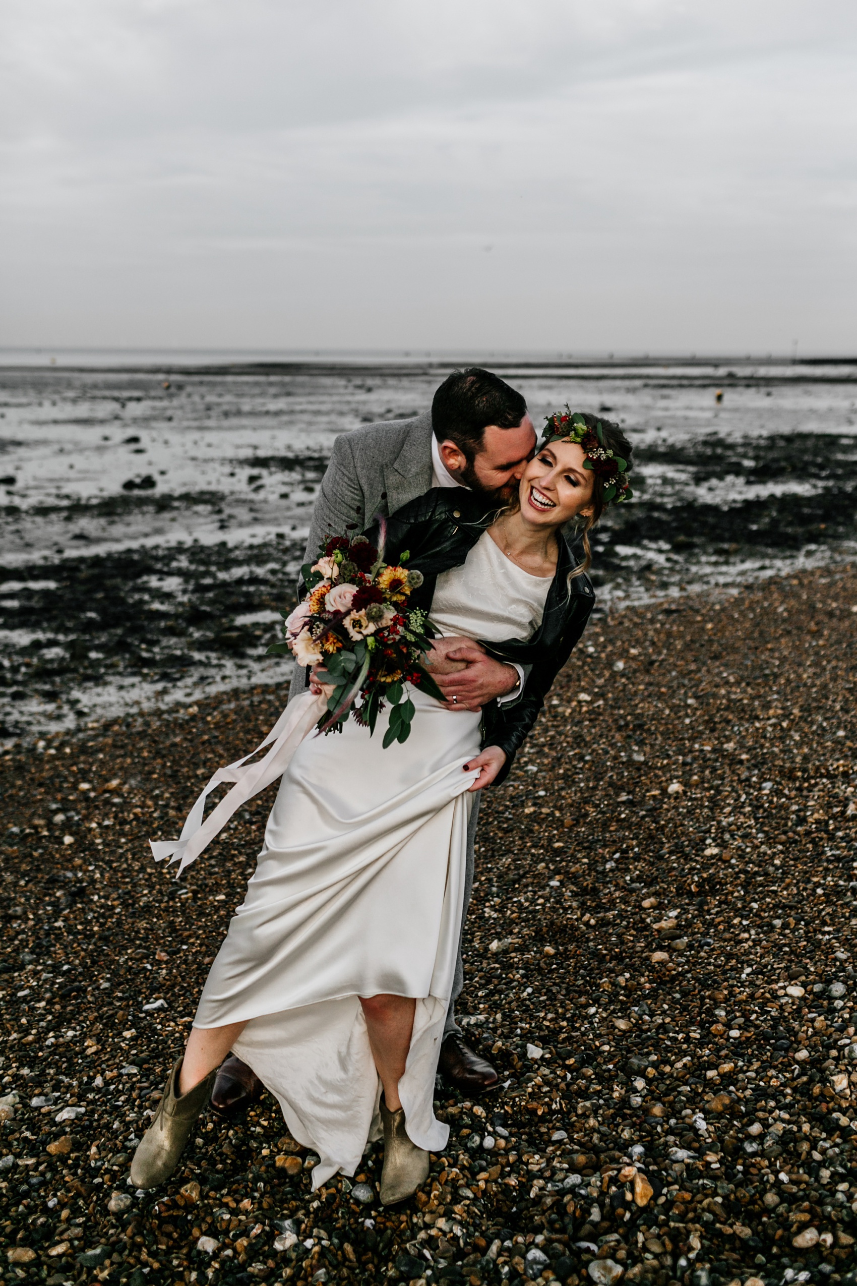 36 Rolling in Roses Dress seaside wedding Whitstable Kent