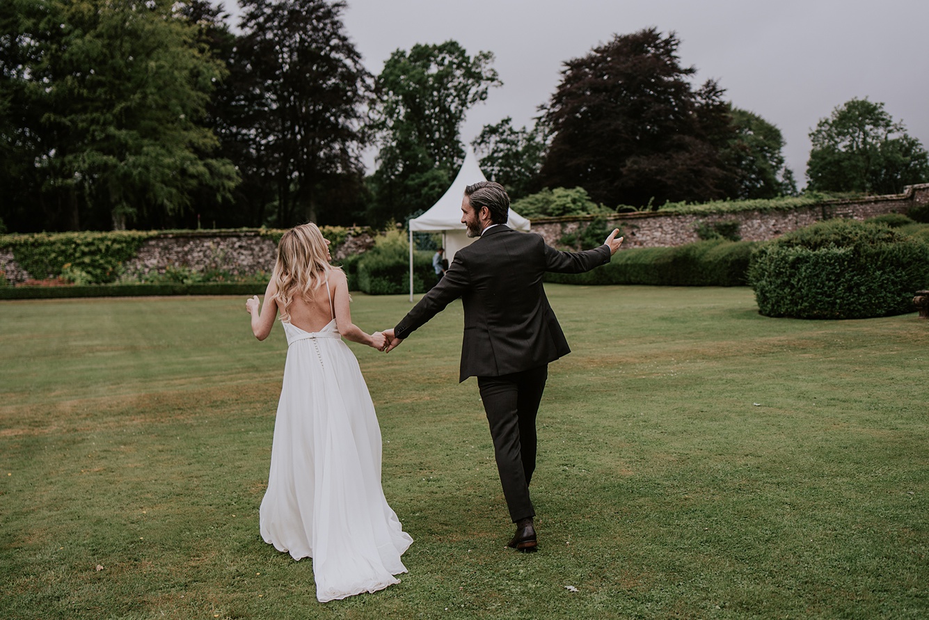 37 BHLDN dress natural botanical castle wedding Scotland