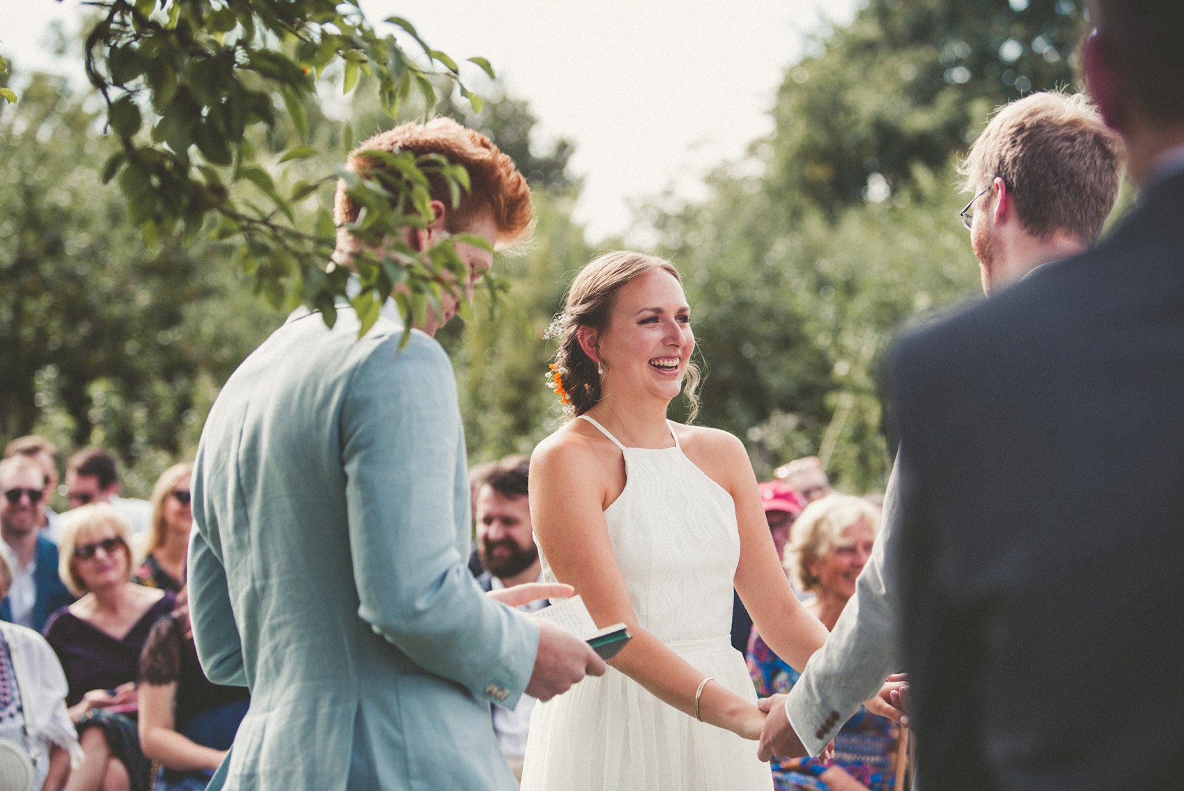 37 Silent disco sunflowers September yurt wedding