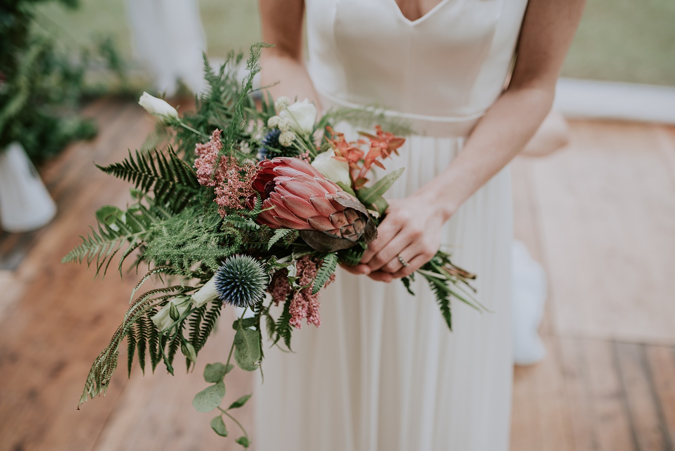 38 BHLDN dress natural botanical castle wedding Scotland