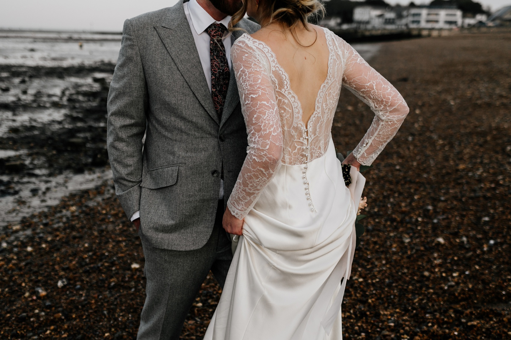 40 Rolling in Roses Dress seaside wedding Whitstable Kent