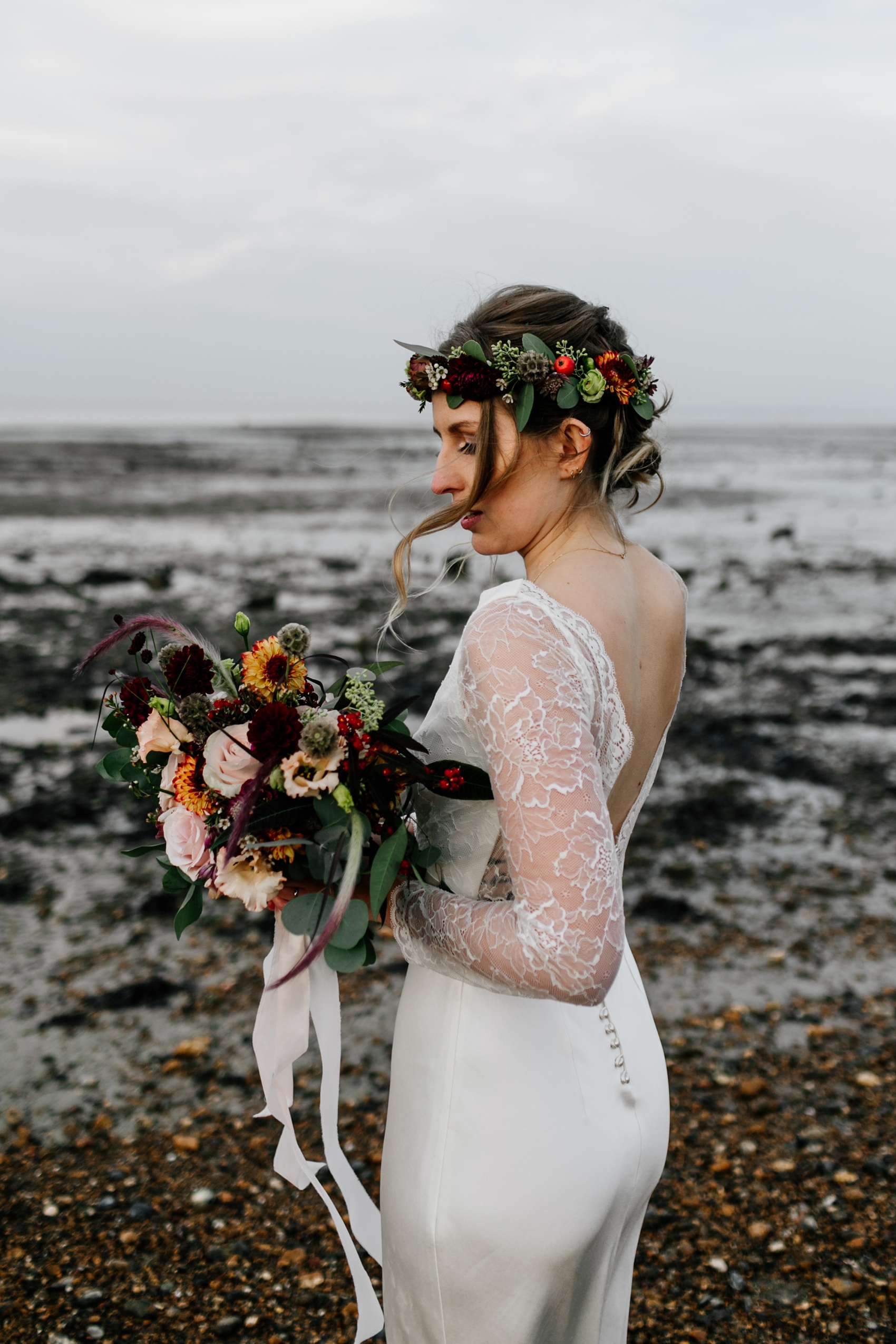 42 Rolling in Roses Dress seaside wedding Whitstable Kent