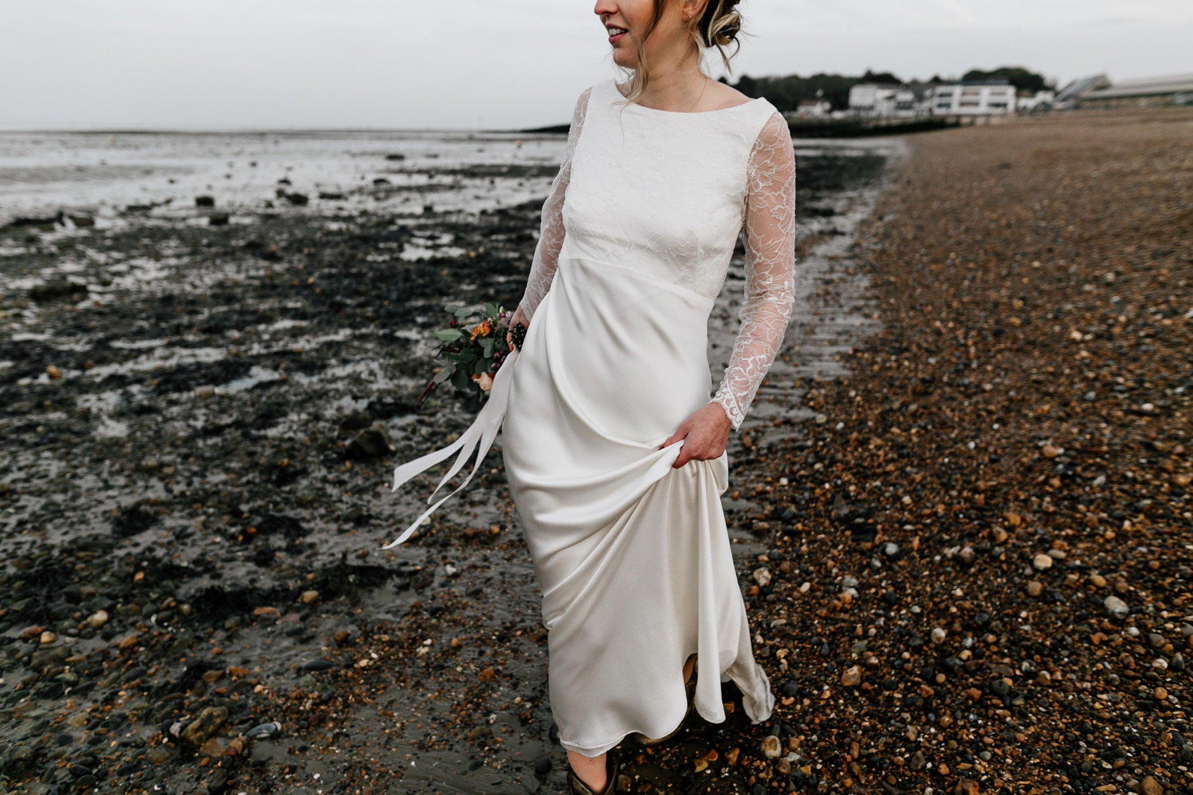 43 Rolling in Roses Dress seaside wedding Whitstable Kent