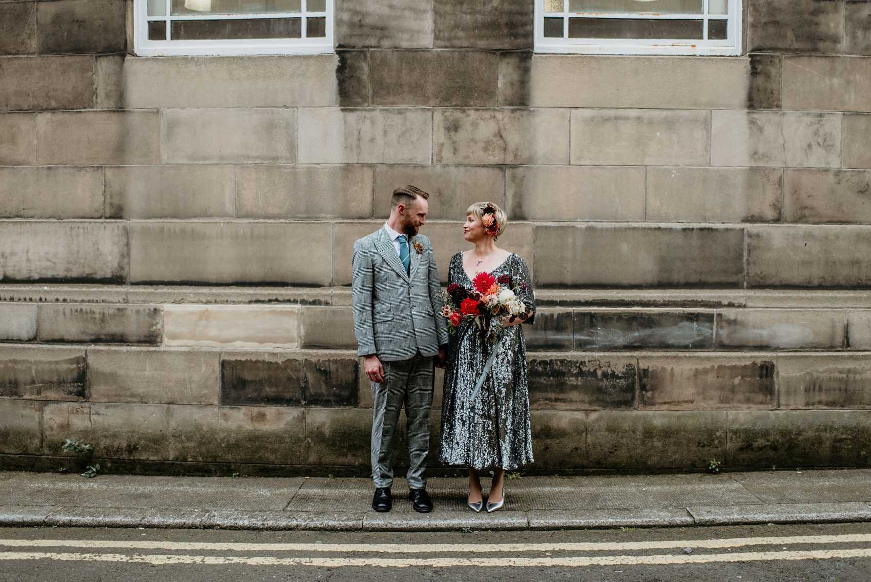 46 Rowan Joy sequin dress Art Deco Humanist City Wedding Edinburgh