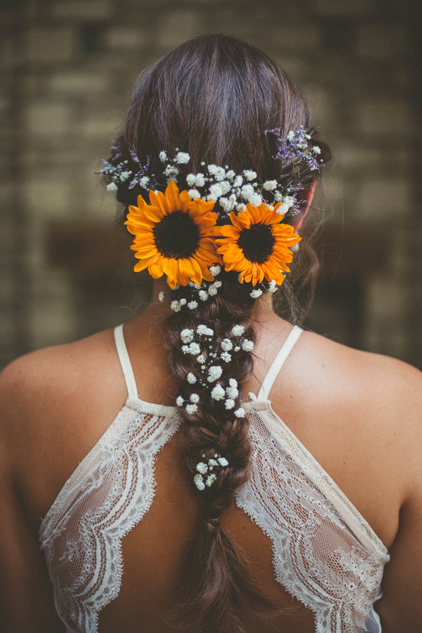 49 Silent disco sunflowers September yurt wedding