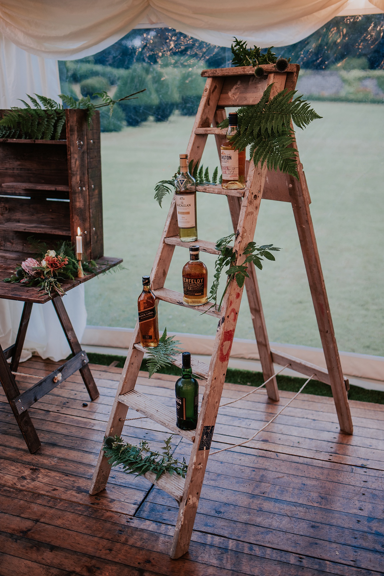 50 BHLDN dress natural botanical castle wedding Scotland