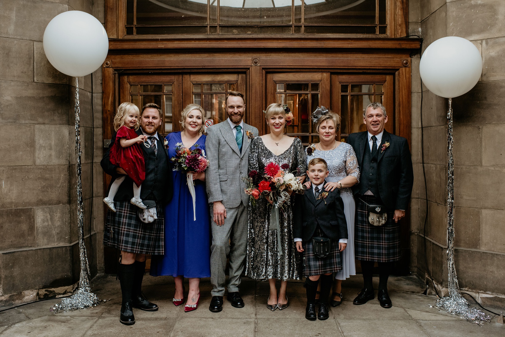 53 Rowan Joy sequin dress Art Deco Humanist City Wedding Edinburgh