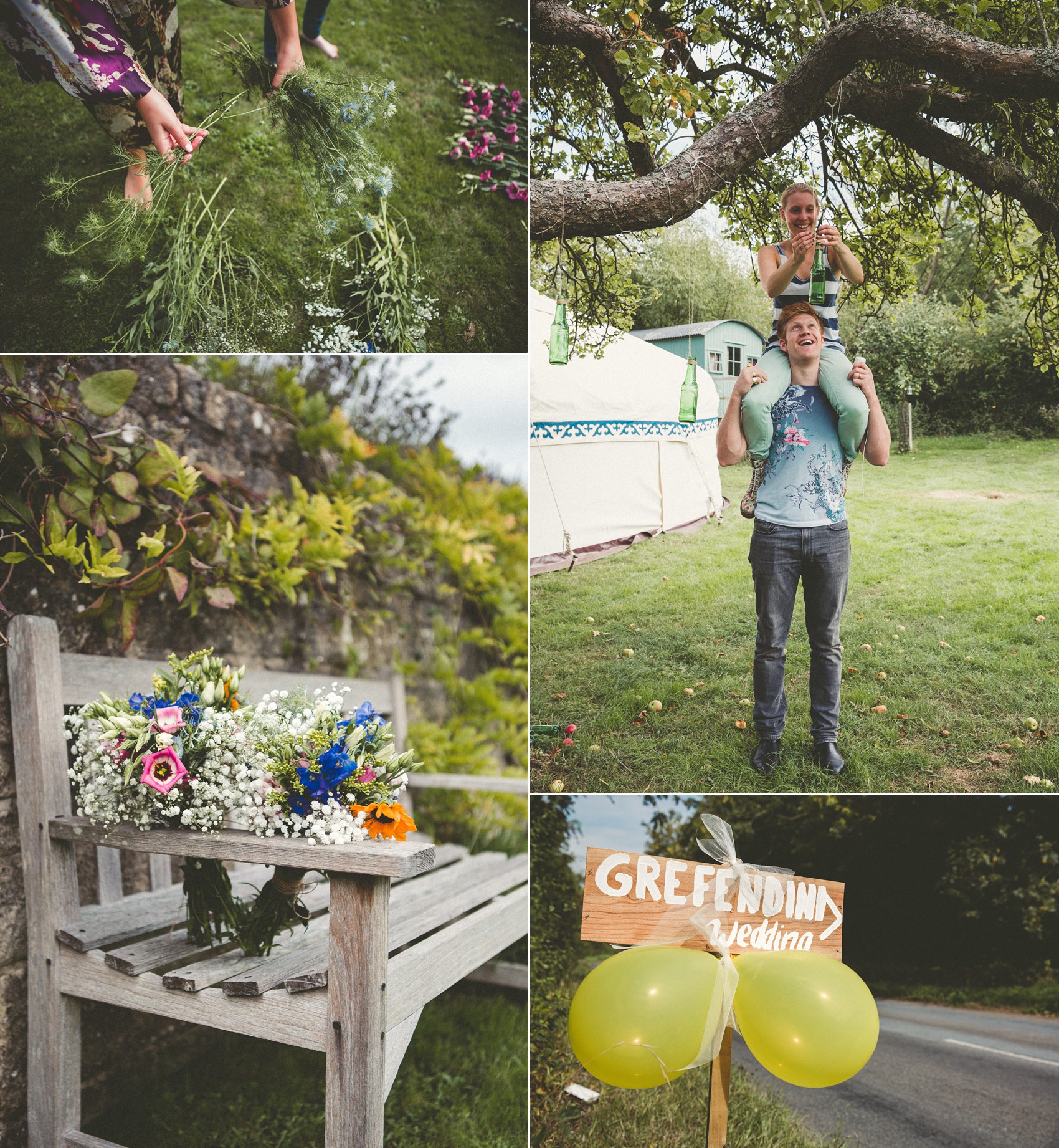 57 Silent disco sunflowers September yurt wedding