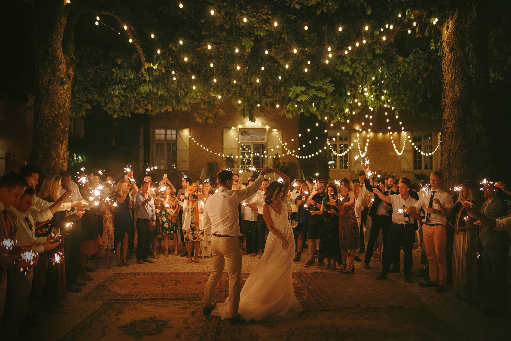 66 Pool party wedding France Chateau de Lartigolle