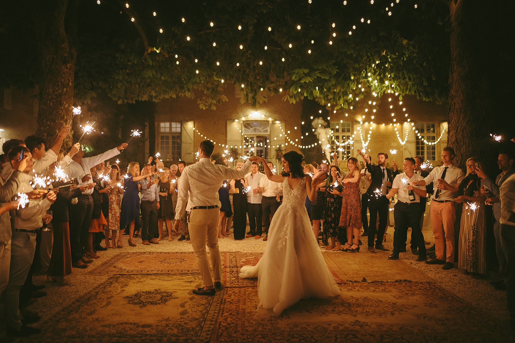 67 Pool party wedding France Chateau de Lartigolle