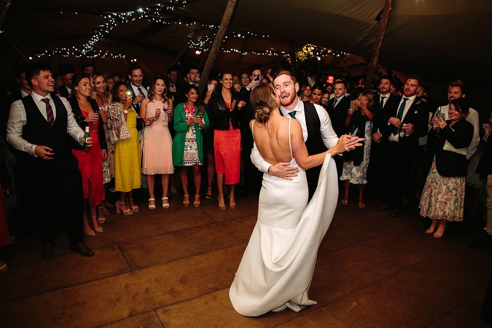 A Chosen By One Day dress tipi wedding  - A Backless Chosen By One Day Dress For A Colourful Oxford Barn Wedding full of Australian Glamour