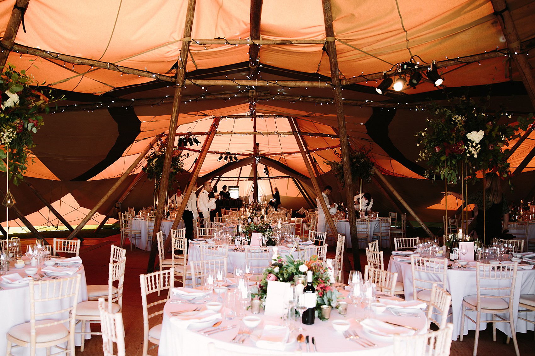 A Chosen By One Day dress tipi wedding  - A Backless Chosen By One Day Dress For A Colourful Oxford Barn Wedding full of Australian Glamour