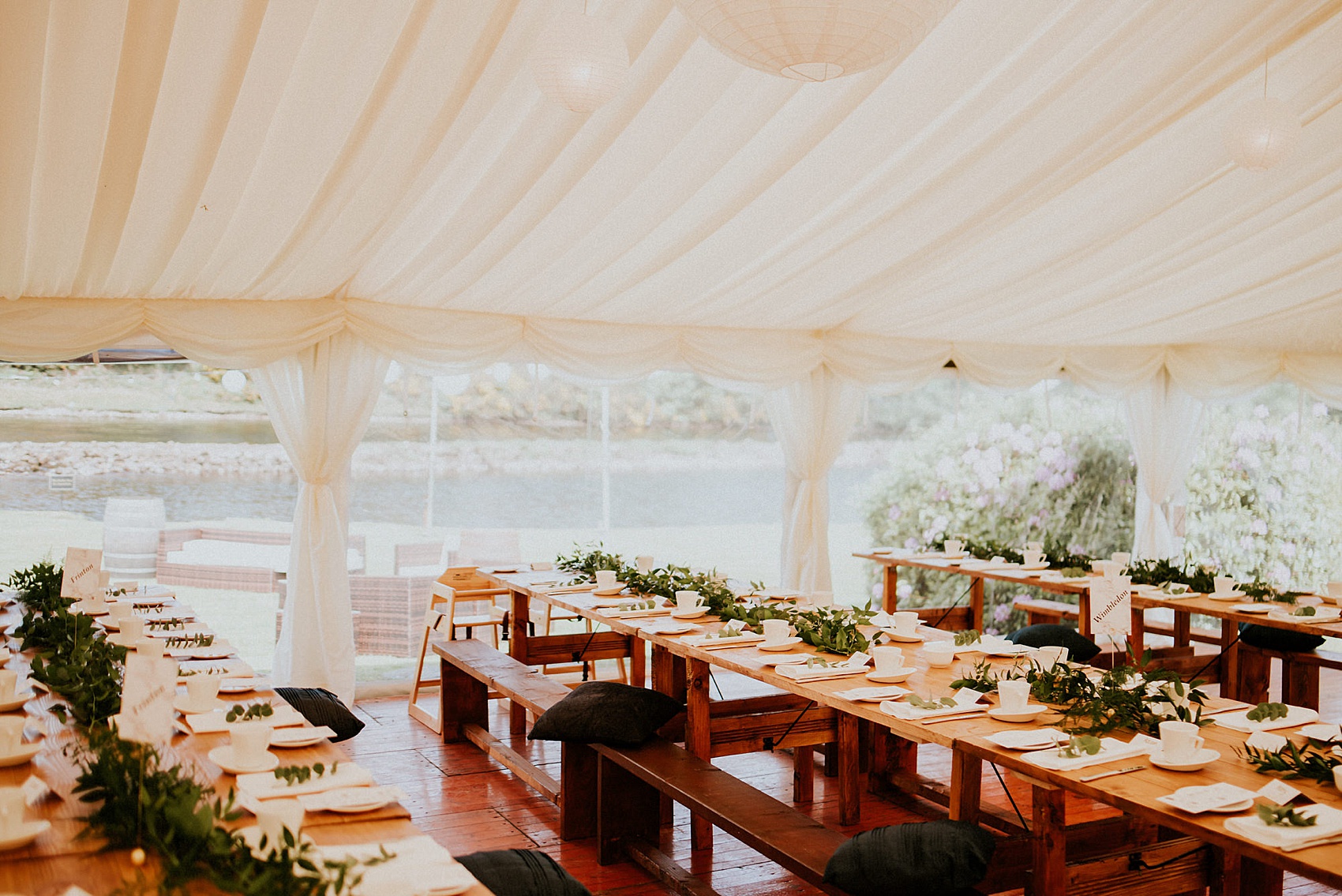 Charlie Brear dress Loch Ness wedding Scotland  - A Charlie Brear Long Sleeved Dress For An Idyllic Wedding at Urquhart Castle Ruins, Overlooking Loch Ness