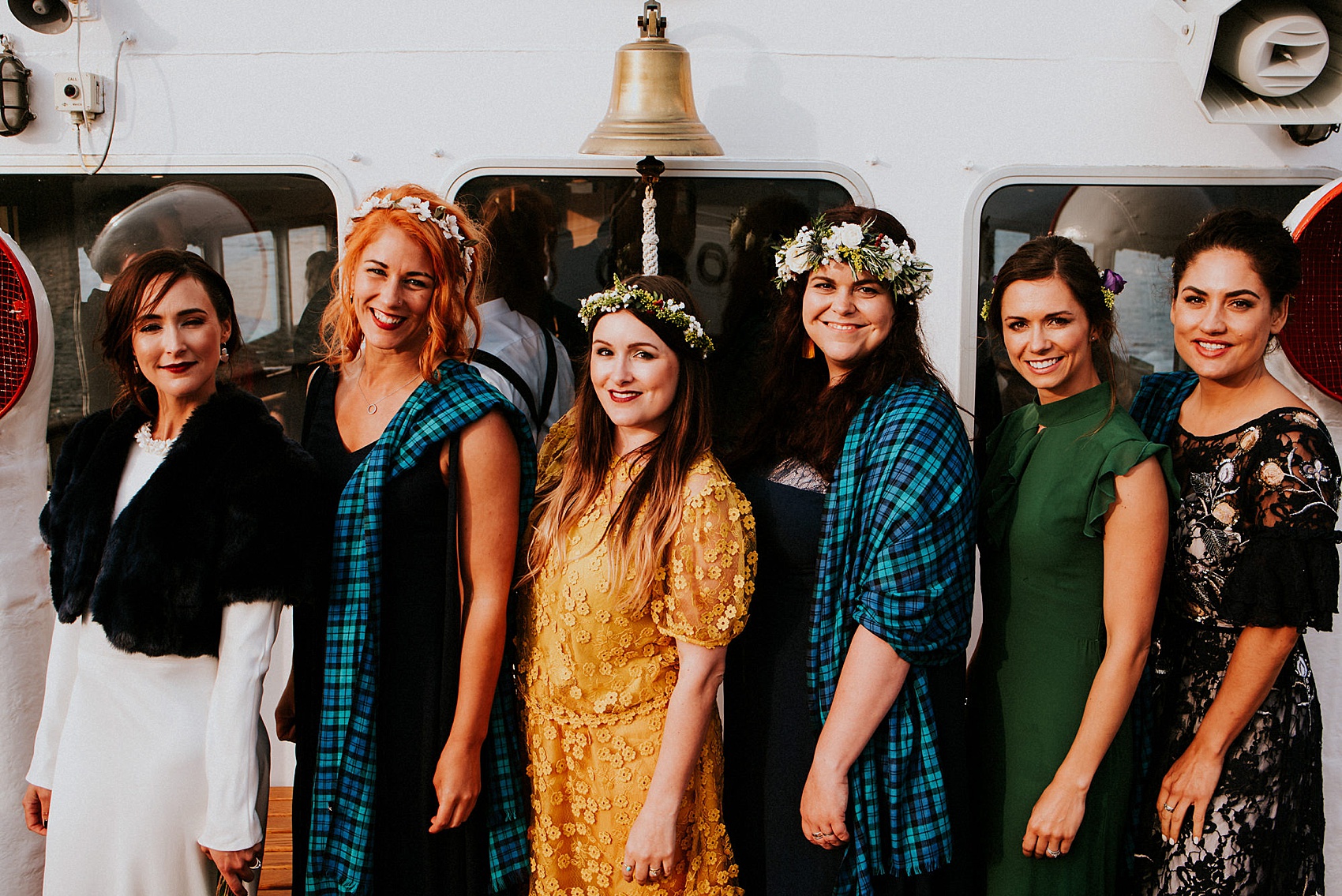 Charlie Brear dress Loch Ness wedding Scotland  - A Charlie Brear Long Sleeved Dress For An Idyllic Wedding at Urquhart Castle Ruins, Overlooking Loch Ness