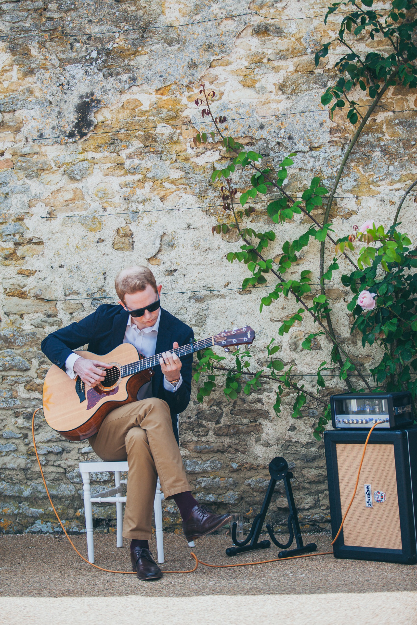 Charlie Brear dress colourful summer garden party wedding Caswell House  - A Timelessly Elegant Charlie Brear Dress for a Summer Garden Party Wedding at Caswell House