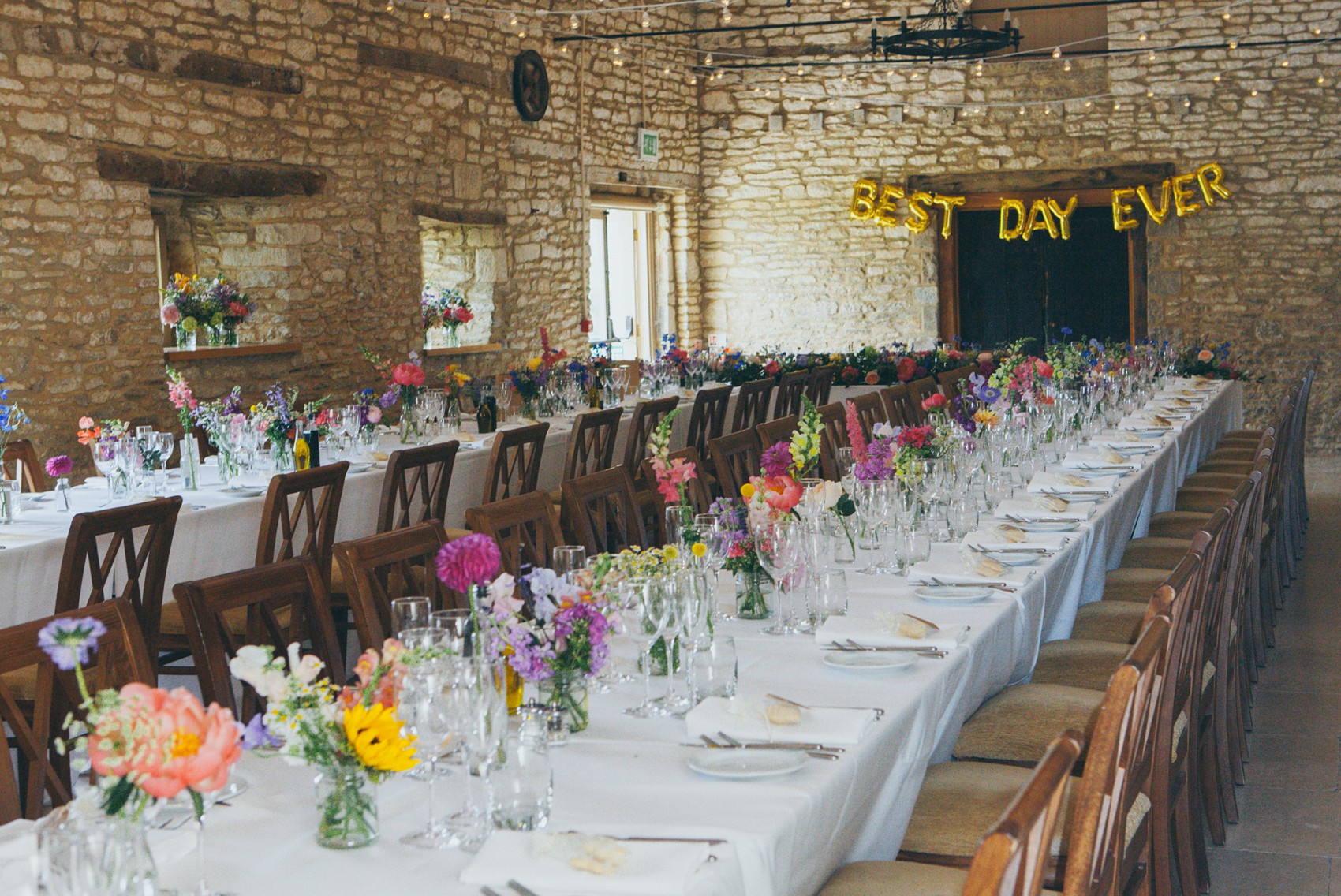 Charlie Brear dress colourful summer garden party wedding Caswell House  - A Timelessly Elegant Charlie Brear Dress for a Summer Garden Party Wedding at Caswell House