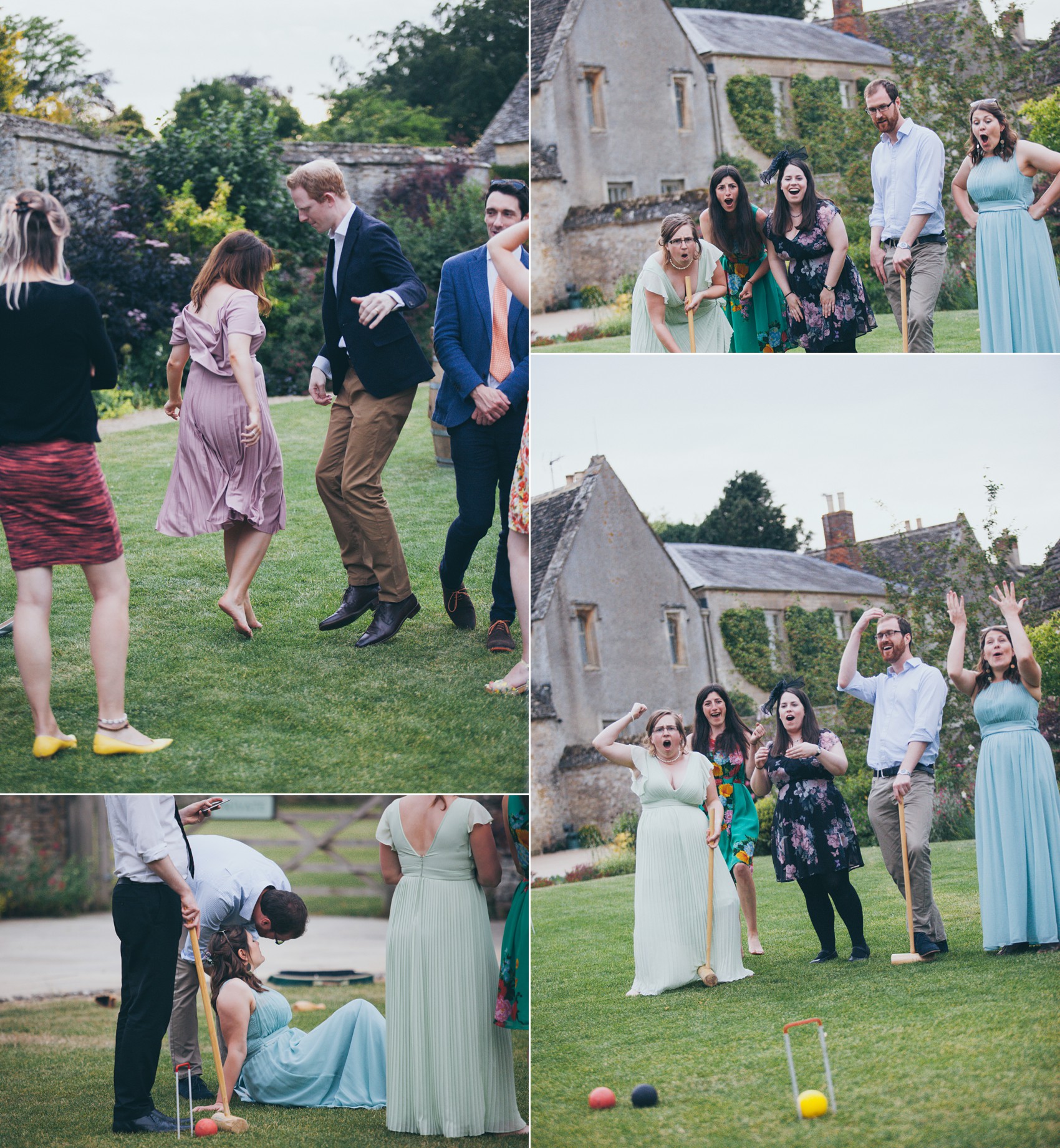 Charlie Brear dress colourful summer garden party wedding Caswell House  - A Timelessly Elegant Charlie Brear Dress for a Summer Garden Party Wedding at Caswell House