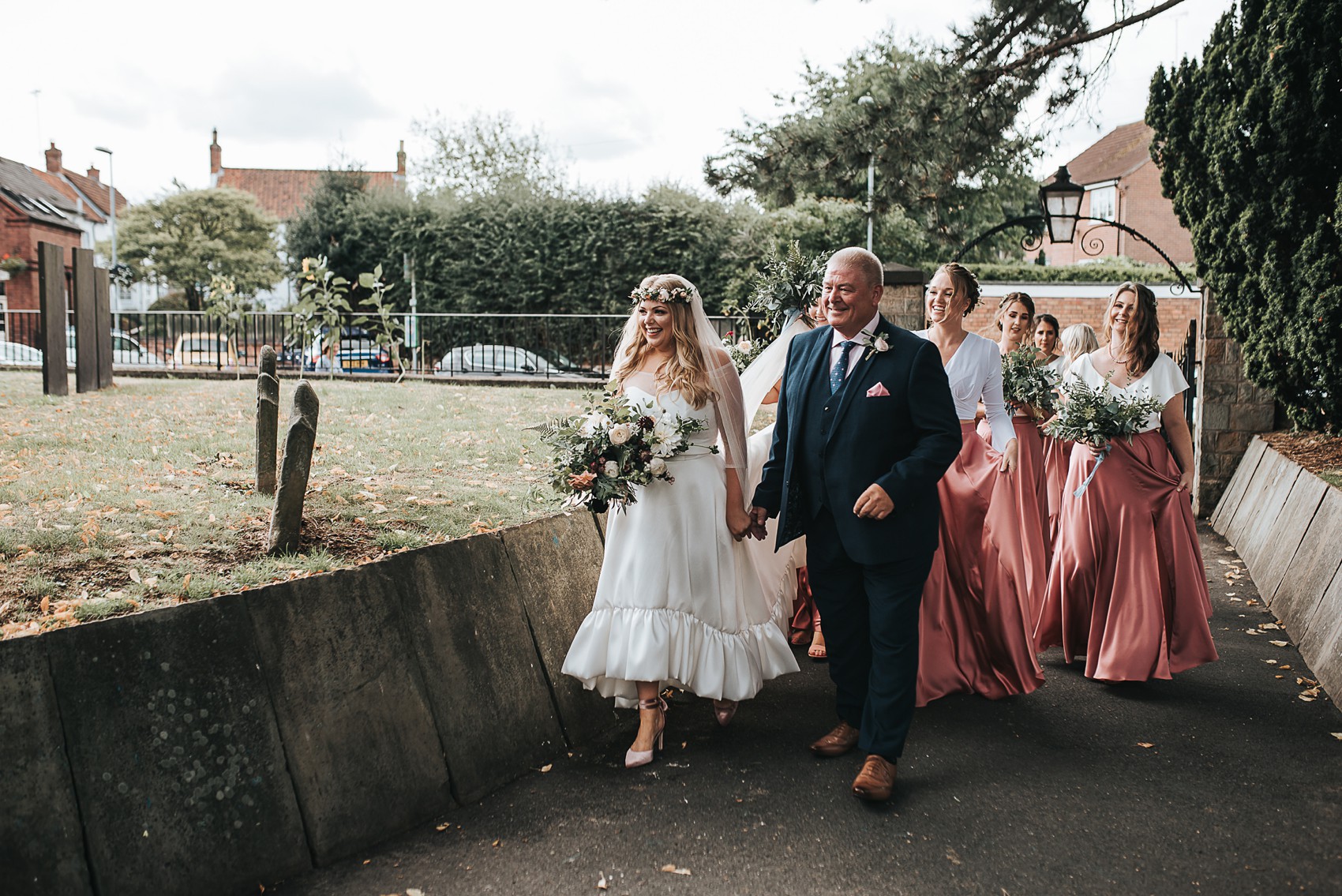 Halfpenny London high low dress Nordic style summer barn wedding 8