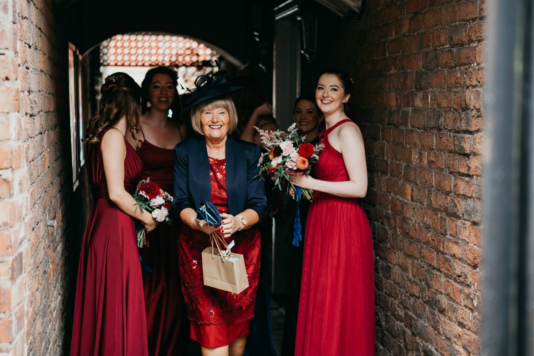 Maggie Sottero beaded dress colourful village hall wedding 14