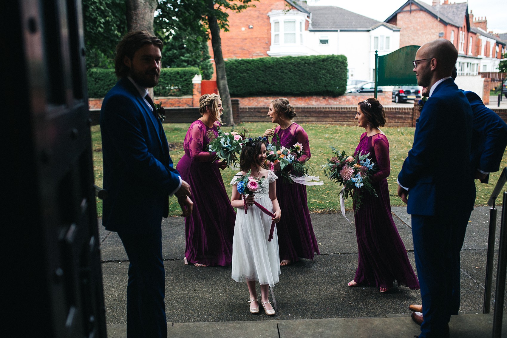 Martina Liana bride colourful flowers Summer wedding  - A Martina Liana Dress with Illusion Tulle for a Bright + Colourful Summer Marquee Wedding in North Yorkshire