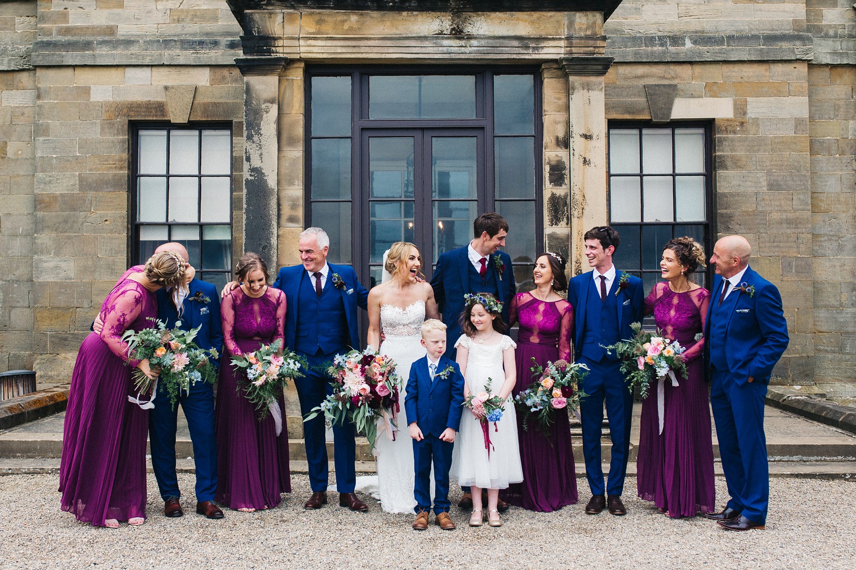 Martina Liana bride colourful flowers Summer wedding  - A Martina Liana Dress with Illusion Tulle for a Bright + Colourful Summer Marquee Wedding in North Yorkshire