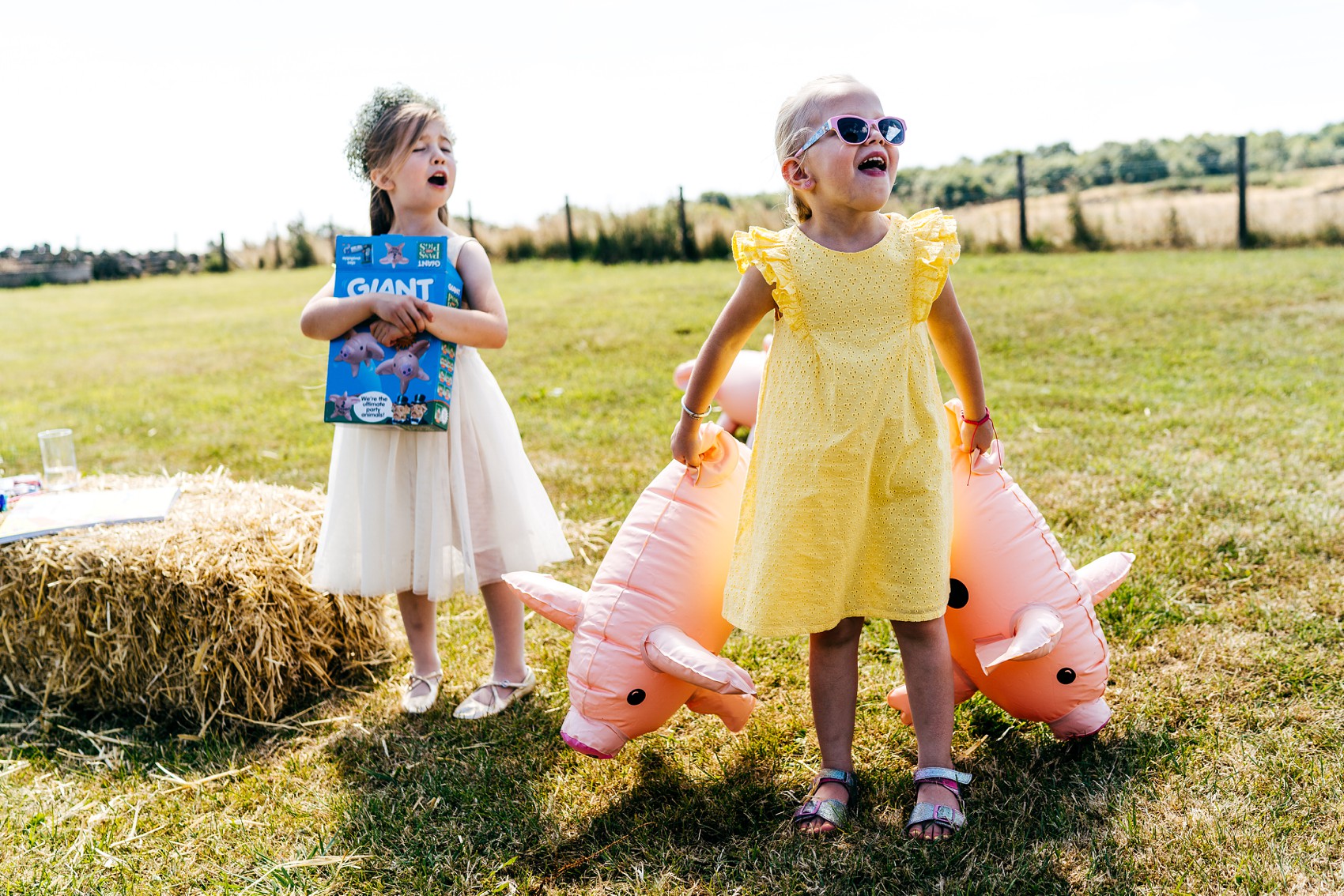 Needle Thread dress Yorkshire Barn wedding  - A Needle & Thread Dress for a Fun and Family Friendly DIY Yorkshire Barn + Yurt Wedding