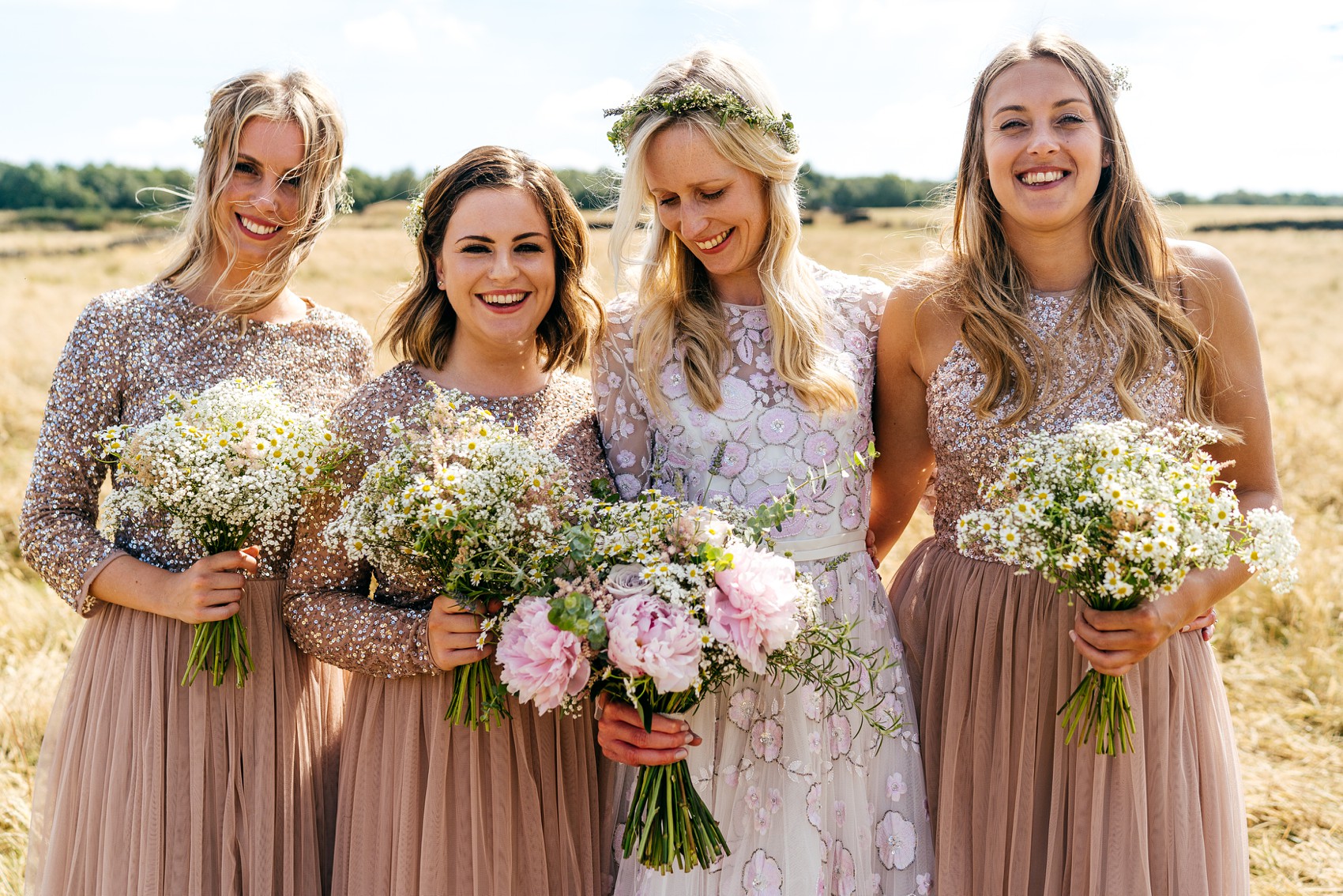 A Needle & Thread Dress for a Fun and Family Friendly DIY Yorkshire Barn +  Yurt Wedding