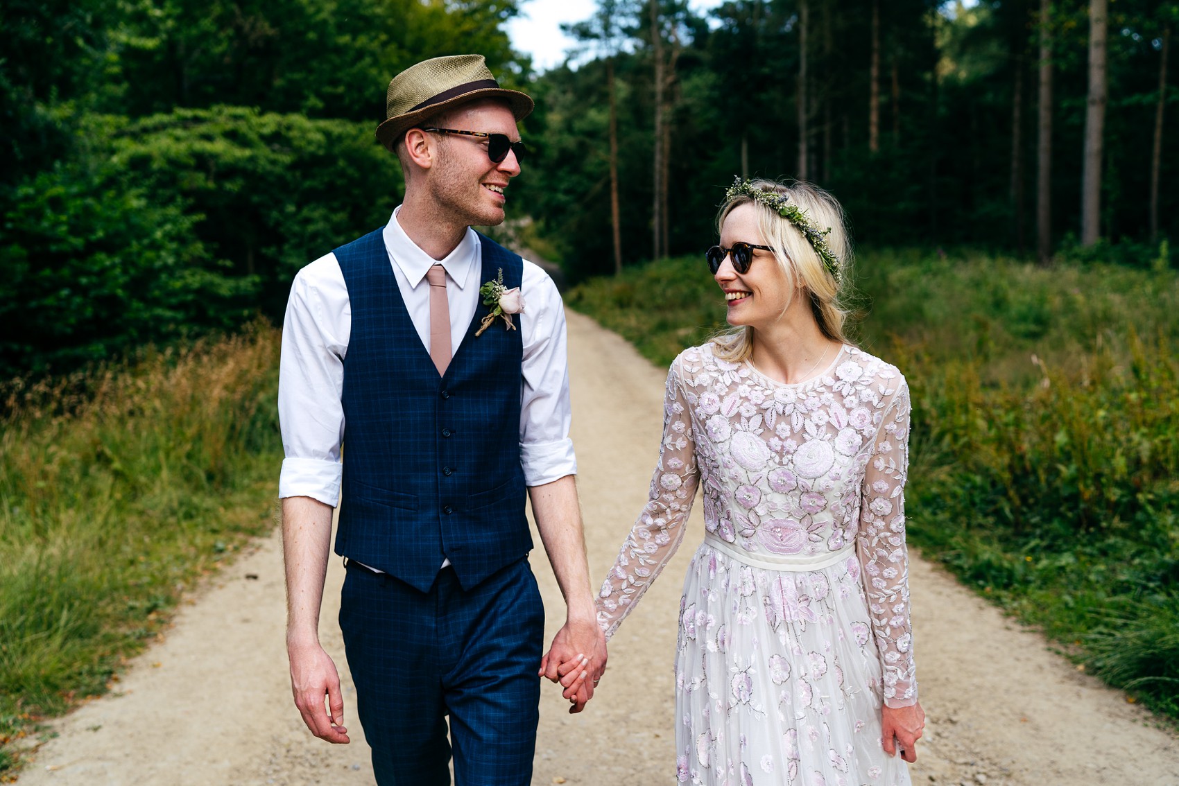 Needle Thread dress Yorkshire Barn wedding  - A Needle & Thread Dress for a Fun and Family Friendly DIY Yorkshire Barn + Yurt Wedding