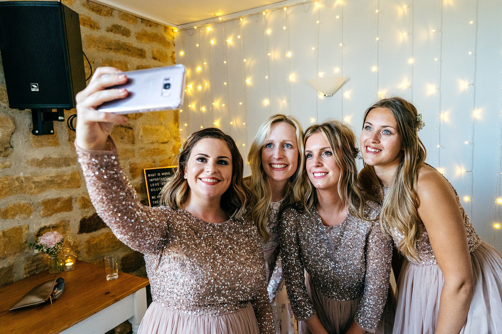 Needle Thread dress Yorkshire Barn wedding  - A Needle & Thread Dress for a Fun and Family Friendly DIY Yorkshire Barn + Yurt Wedding