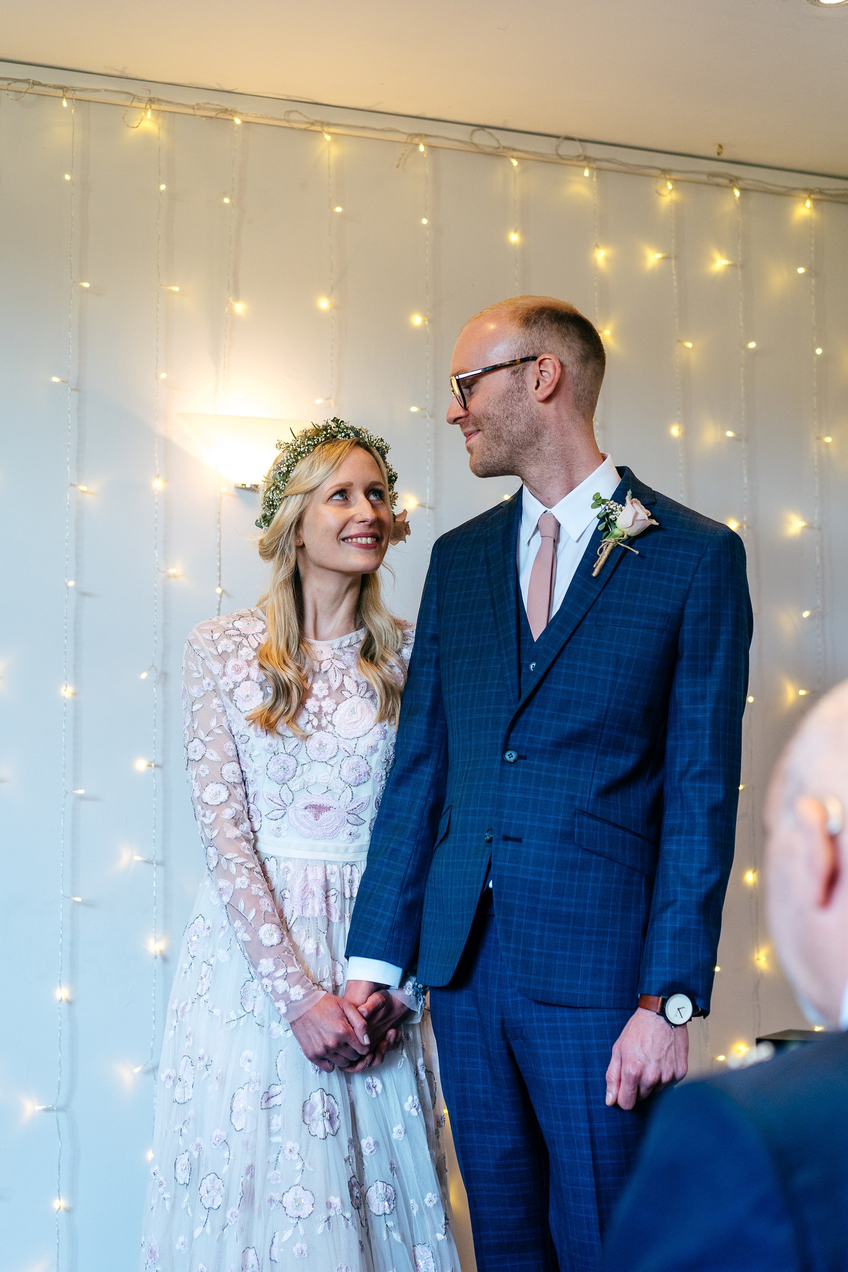 Needle Thread dress Yorkshire Barn wedding  - A Needle & Thread Dress for a Fun and Family Friendly DIY Yorkshire Barn + Yurt Wedding