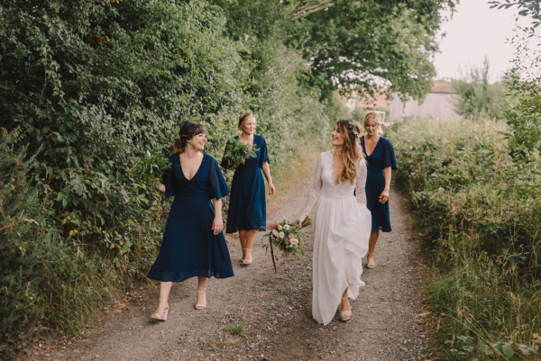 A Daarlarna Dress for a Romantic, Bohemian Wedding Inspired by Books